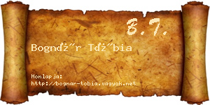 Bognár Tóbia névjegykártya